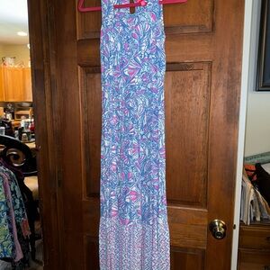 Lilly Pulitzer for Target Vibrant Blue and Pink Maxi Dress